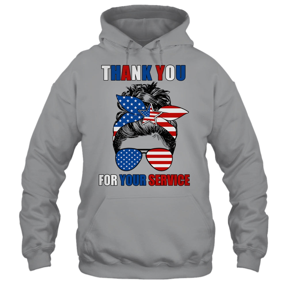 Thank You For Your Services Patriotic Veterans Day Women Shirt & Hoodie | teecentury