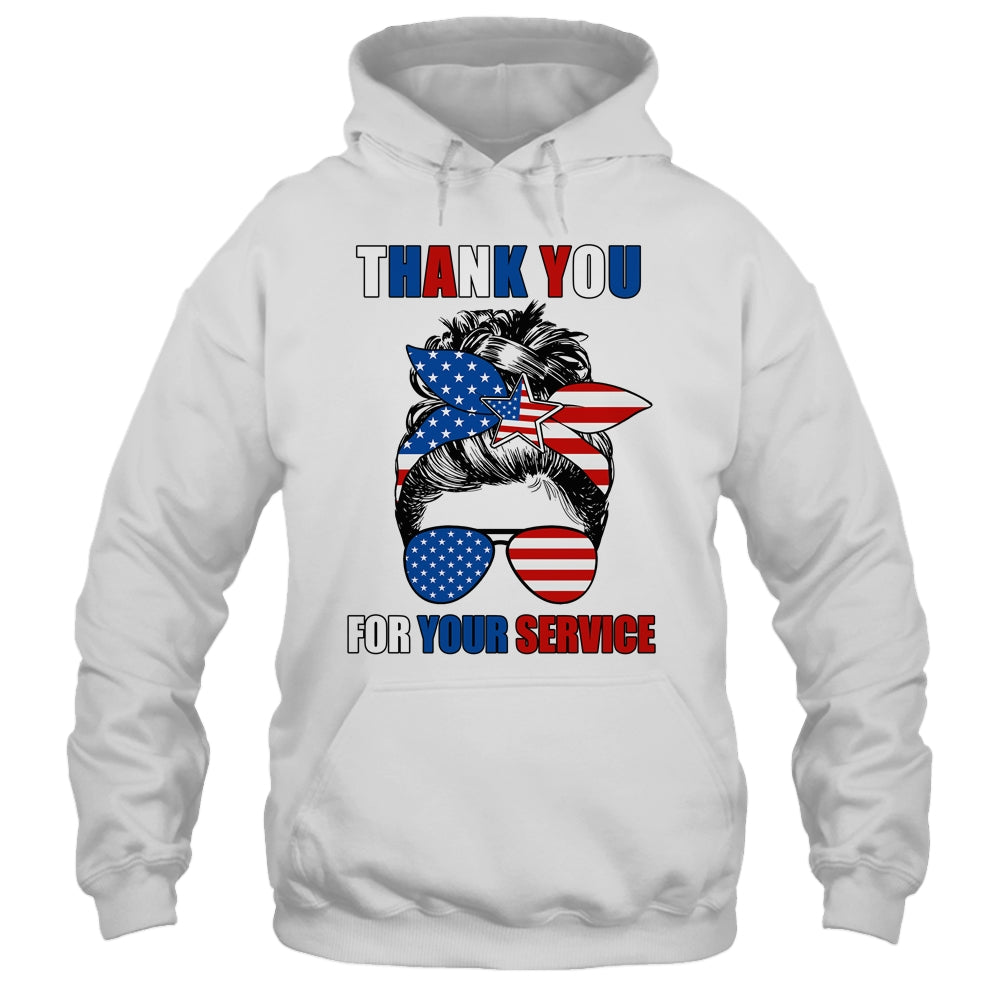 Thank You For Your Services Patriotic Veterans Day Women Shirt & Hoodie | teecentury