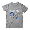 Thank You Veterans Day American Flag Heart Military Army Shirt & Hoodie | teecentury