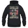 Thank You Veterans For Your Service Veterans Day Shirt & Hoodie | teecentury