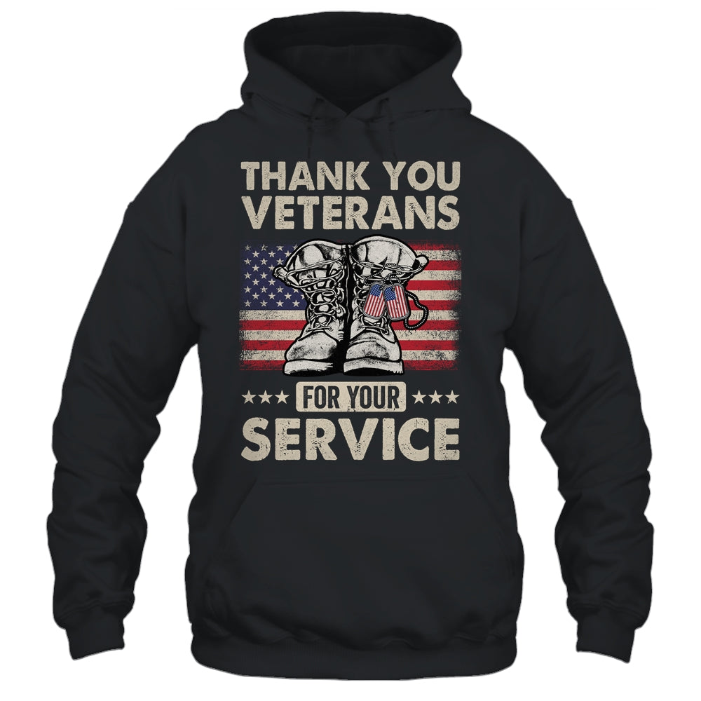 Thank You Veterans For Your Service Veterans Day Shirt & Hoodie | teecentury