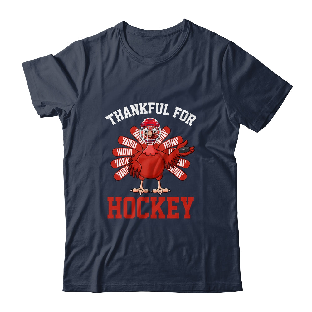 Thankful For Hockey Turkey Thanksgiving T-Shirt & Hoodie | Teecentury.com