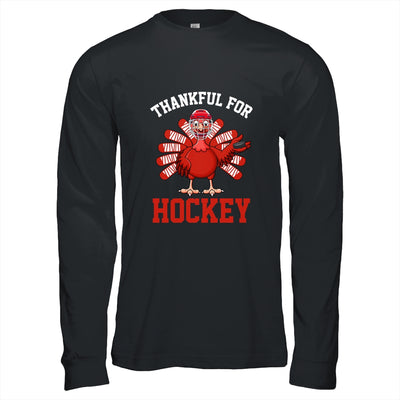 Thankful For Hockey Turkey Thanksgiving T-Shirt & Hoodie | Teecentury.com