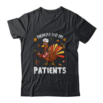 Thankful For Patients Turkey Nurse Thanksgiving Fall Scrub Shirt & Hoodie | teecentury