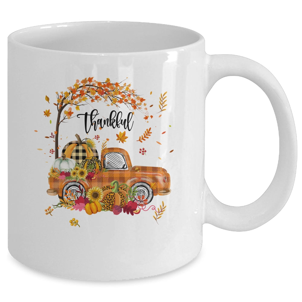Thankful Grateful Blessed Pumpkin Truck Its Fall Yall Autumn Mug | teecentury