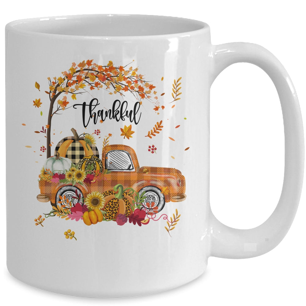 Thankful Grateful Blessed Pumpkin Truck Its Fall Yall Autumn Mug | teecentury