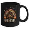 Thankful Thanksgiving Rainbow Turkey Mug Coffee Mug | Teecentury.com