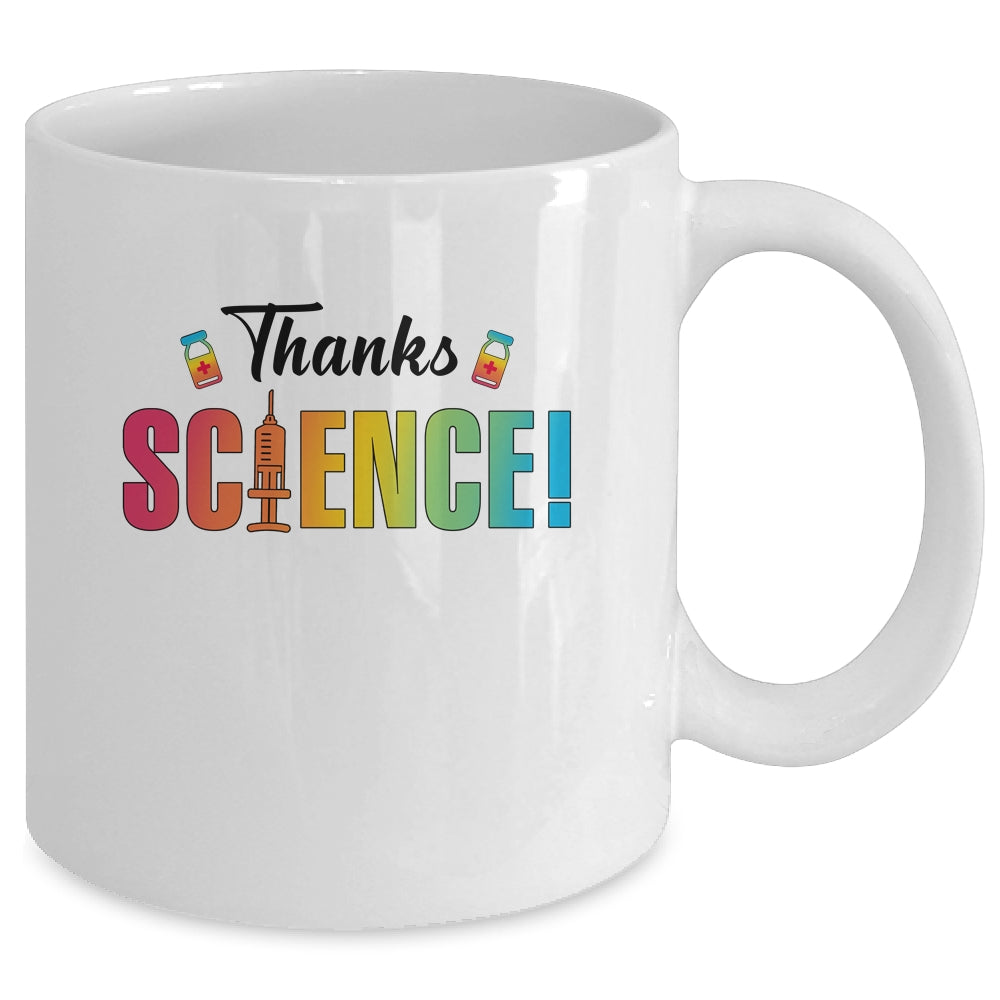 Thanks Science Pro Vaccine Vaccination Mug Coffee Mug | Teecentury.com