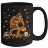 Thanksgiving Bigfoot Turkey Pumpkin Day Boys Men Mug | teecentury