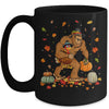 Thanksgiving Bigfoot Turkey Pumpkin Day Boys Men Mug | teecentury