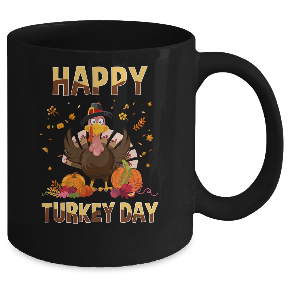 Thanksgiving Holiday Present Happy Turkey Day Mug Coffee Mug | Teecentury.com