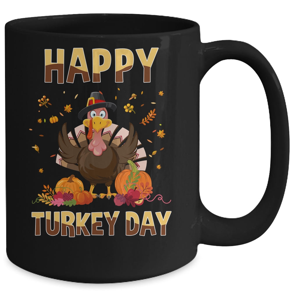 Thanksgiving Holiday Present Happy Turkey Day Mug Coffee Mug | Teecentury.com