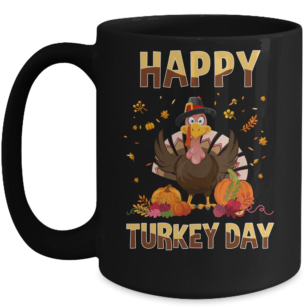 Thanksgiving Holiday Present Happy Turkey Day Mug Coffee Mug | Teecentury.com