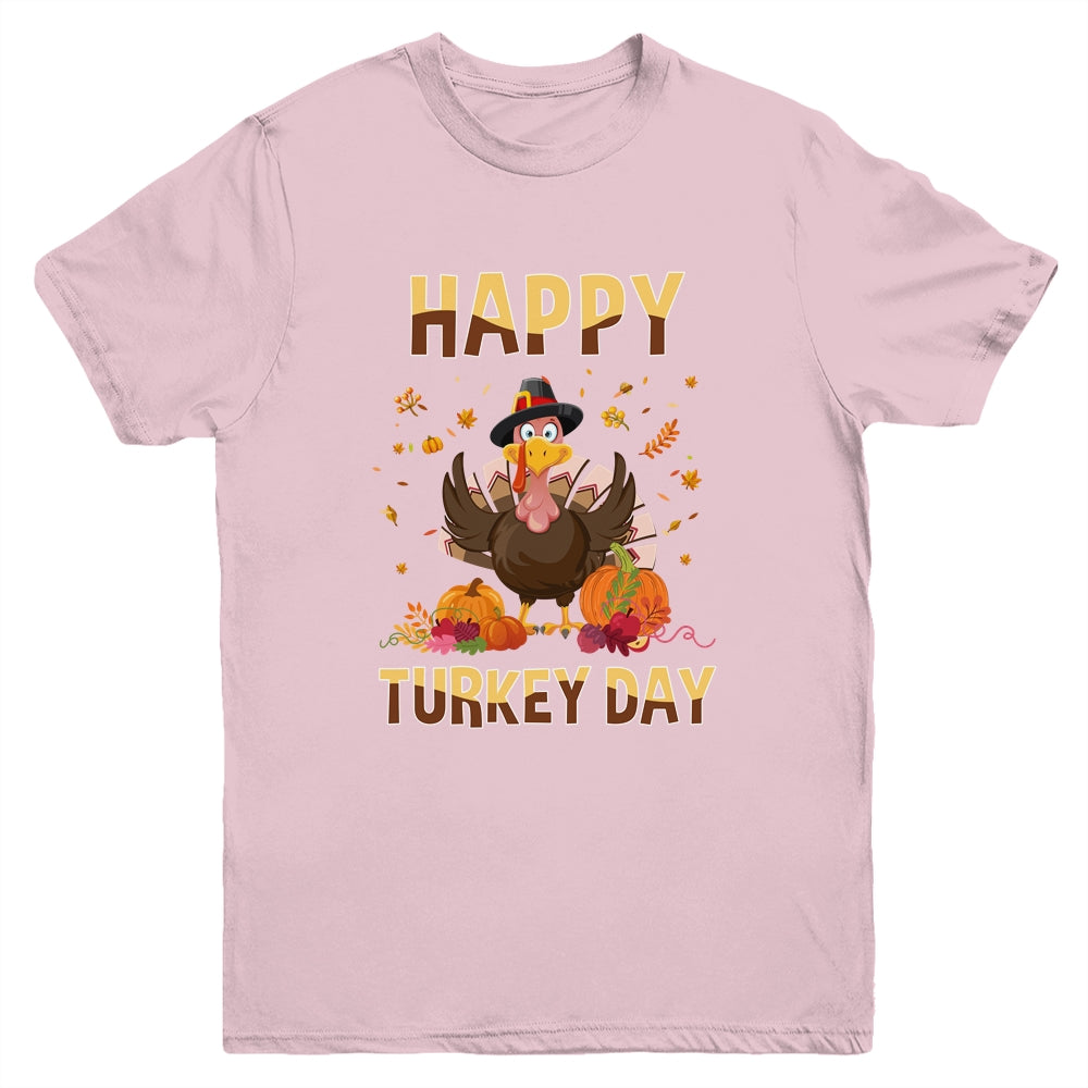 Thanksgiving Holiday Present Happy Turkey Day Youth Youth Shirt | Teecentury.com