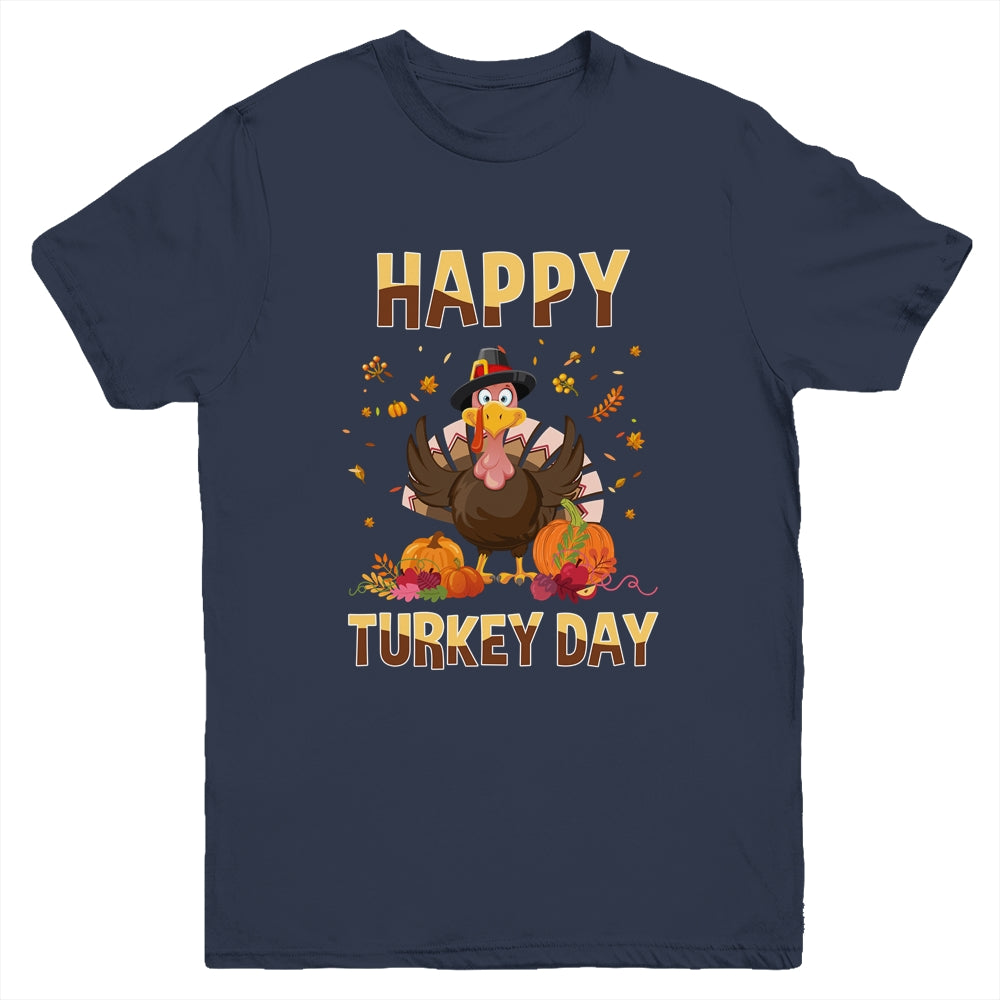 Thanksgiving Holiday Present Happy Turkey Day Youth Youth Shirt | Teecentury.com