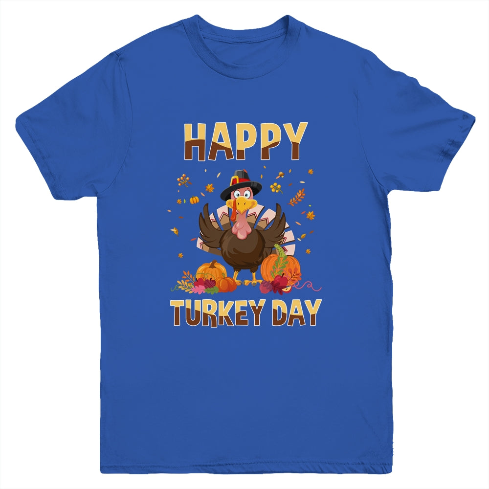 Thanksgiving Holiday Present Happy Turkey Day Youth Youth Shirt | Teecentury.com