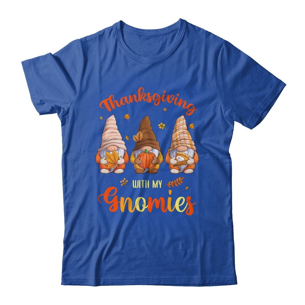 Thanksgiving With My Gnomies Funny Autumn Gnomes Lover T-Shirt & Hoodie | Teecentury.com