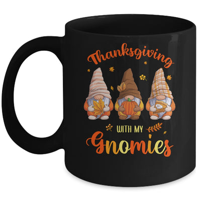 Thanksgiving With My Gnomies Funny Autumn Gnomes Lover Mug Coffee Mug | Teecentury.com