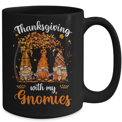 Thanksgiving With My Gnomies Funny Fall Autumn Gnomes Lover Mug | teecentury
