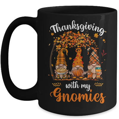 Thanksgiving With My Gnomies Funny Fall Autumn Gnomes Lover Mug | teecentury