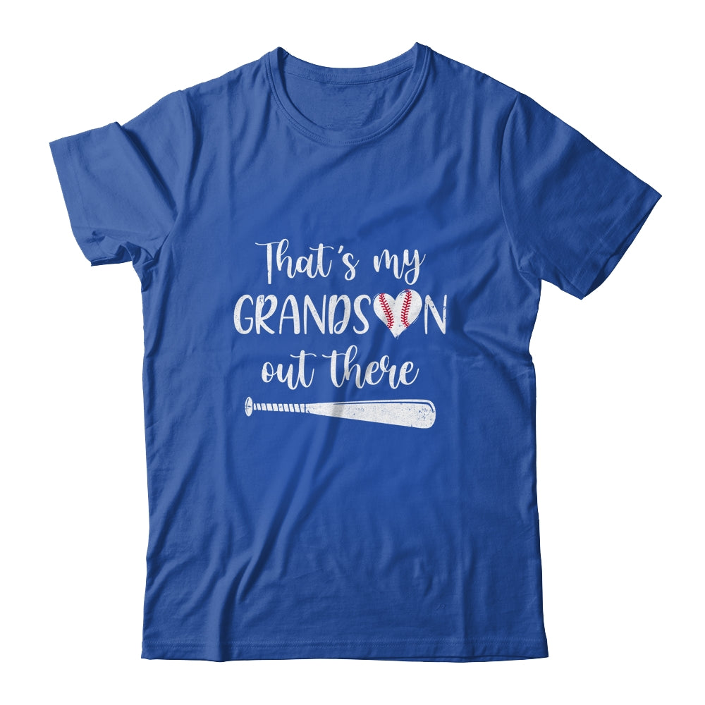 That's My Grandson Out There Baseball Grandma Nana T-Shirt & Tank Top | Teecentury.com