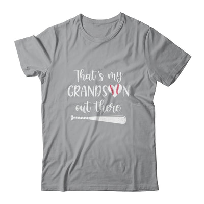 That's My Grandson Out There Baseball Grandma Nana T-Shirt & Tank Top | Teecentury.com