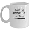 That's My Grandson Out There Grandma Nana Baseball Mug Coffee Mug | Teecentury.com