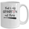 That's My Grandson Out There Grandma Nana Baseball Mug Coffee Mug | Teecentury.com