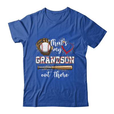 Thats My Grandson Out There Baseball Grandmother Mothers Day Shirt & Tank Top | teecentury