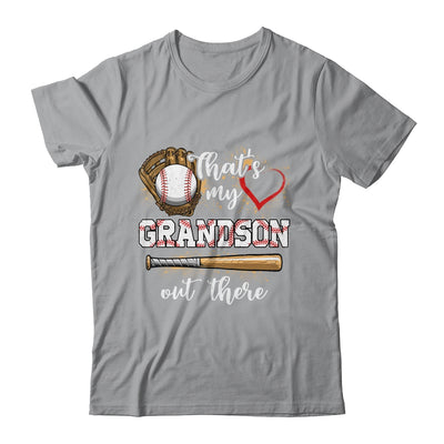 Thats My Grandson Out There Baseball Grandmother Mothers Day Shirt & Tank Top | teecentury