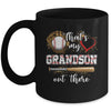 Thats My Grandson Out There Baseball Grandmother Mothers Day Mug | teecentury