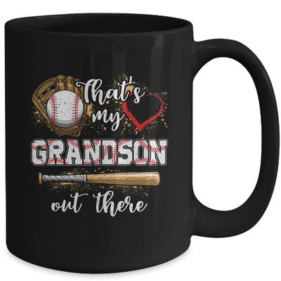 Thats My Grandson Out There Baseball Grandmother Mothers Day Mug | teecentury