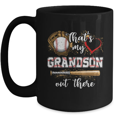 Thats My Grandson Out There Baseball Grandmother Mothers Day Mug | teecentury