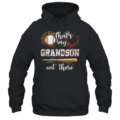 Thats My Grandson Out There Baseball Grandmother Mothers Day Shirt & Tank Top | teecentury