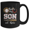 Thats My Son Out There Baseball Mom Dad Fathers Mothers Day Mug | teecentury