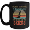 The Best Dads Have Daughters Who Are Skiers Fathers Day Mug Coffee Mug | Teecentury.com