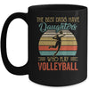 The Best Dads Have Daughters Who Play Volleyball Fathers Day Mug Coffee Mug | Teecentury.com