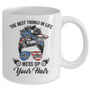 The Best Things In Life Mess Up Your Hair Motorcycle US Flag Mug | teecentury