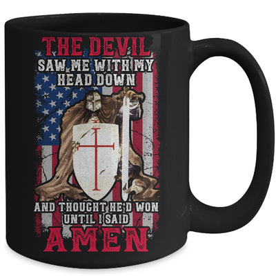 The Devil Saw Me With My Head Down Thought He'D Won Mug | teecentury