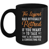 The Legend Has Officially Retired Retiree Retirement Mug Coffee Mug | Teecentury.com