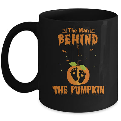 The Man Behind The Pumpkin Halloween Pregnancy Mug Coffee Mug | Teecentury.com