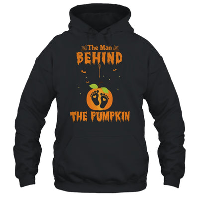 The Man Behind The Pumpkin Halloween Pregnancy T-Shirt & Tank Top | Teecentury.com