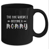 The One Where I Become A Mommy Funny Pregnancy Announcement Mug Coffee Mug | Teecentury.com
