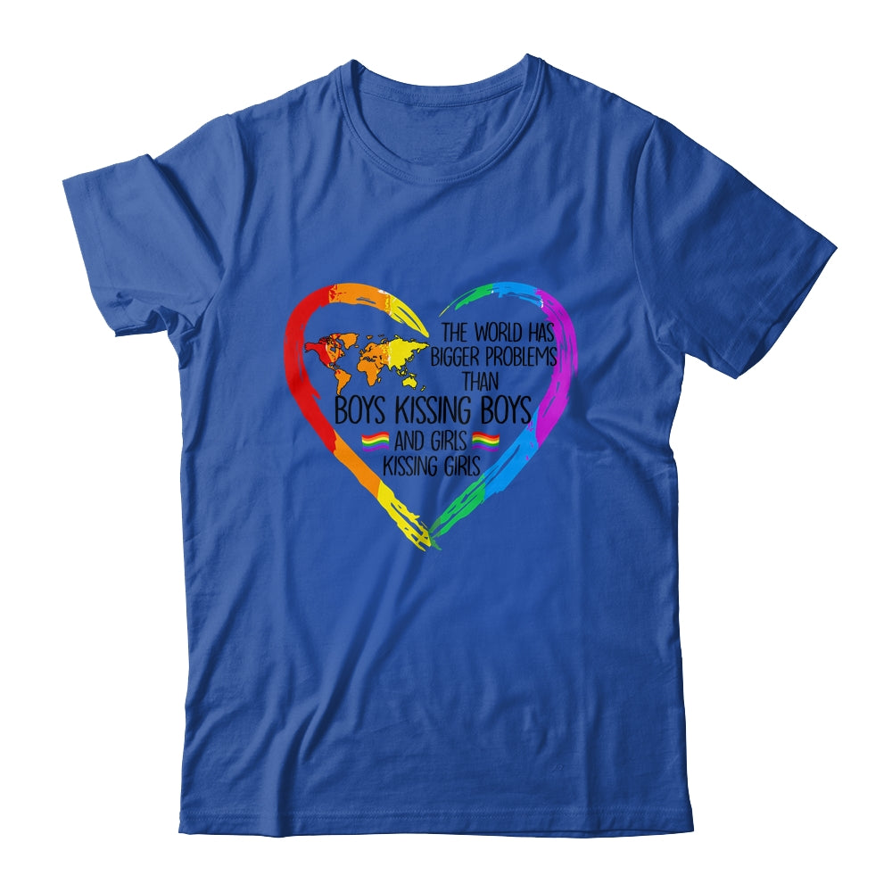 The World Has Bigger Problems Gay Lesbian Pride Rainbow T-Shirt & Tank Top | Teecentury.com