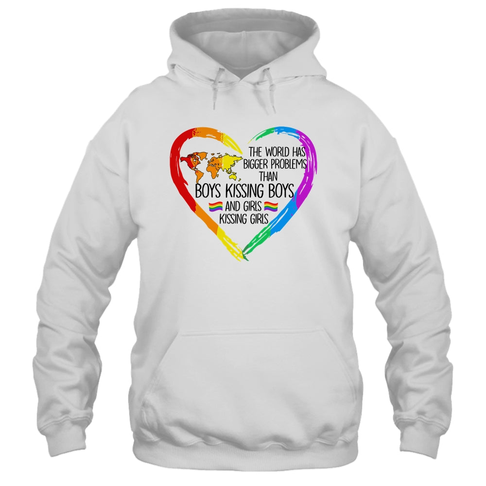 The World Has Bigger Problems Gay Lesbian Pride Rainbow T-Shirt & Tank Top | Teecentury.com