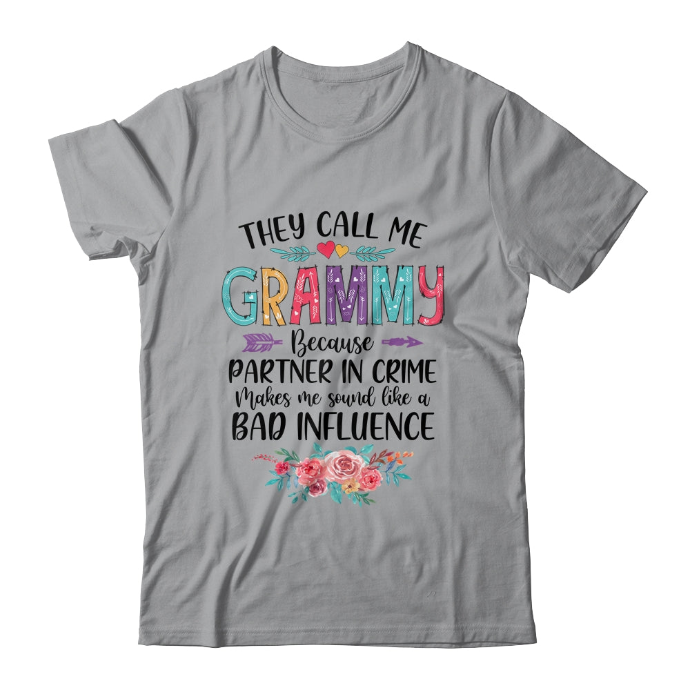 They Call Me Grammy Because Partner In Crime Mothers Day T-Shirt & Tank Top | Teecentury.com