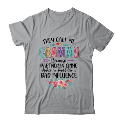 They Call Me Grammy Because Partner In Crime Mothers Day T-Shirt & Tank Top | Teecentury.com