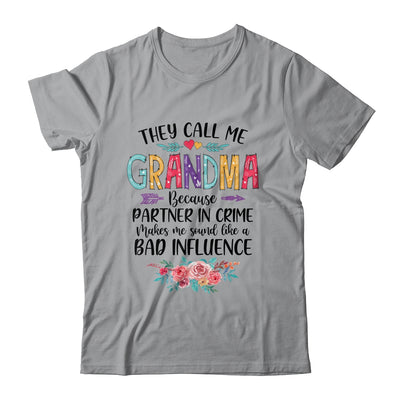 They Call Me Grandma Because Partner In Crime Mothers Day T-Shirt & Tank Top | Teecentury.com