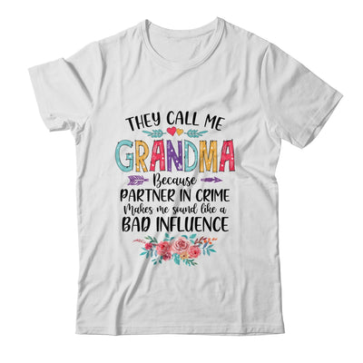 They Call Me Grandma Because Partner In Crime Mothers Day T-Shirt & Tank Top | Teecentury.com