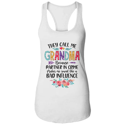 They Call Me Grandma Because Partner In Crime Mothers Day T-Shirt & Tank Top | Teecentury.com